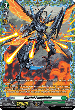 Hurtful Pompilidio  (V.2 - Frame Rare) - Dimensional Transcendence (Frame Rare) [DZ-BT03-FR39]