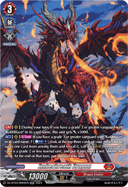 Emberbreath Dragon  (V.3 - Silver Rare) - Dimensional Transcendence (Silver Rare) [DZ-BT03-SR05]