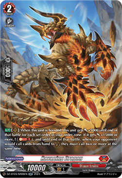 Ravaging Dragon  (V.3 - Silver Rare) - Dimensional Transcendence (Silver Rare) [DZ-BT03-SR06]