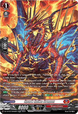 Spark Spike Dragon  (V.3 - Silver Rare) - Dimensional Transcendence (Silver Rare) [DZ-BT03-SR08]
