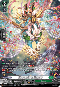 Flowerstorm Dragon  (V.3 - Silver Rare) - Dimensional Transcendence (Silver Rare) [DZ-BT03-SR38]