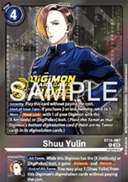 Shuu Yulin (BT15-087) - Judge Promos (Alternative Art) [JP-BT15-087]