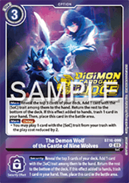 The Demon Wolf of the Castle of Nine Wolves (BT16-099) - Judge Promos (Alternative Art) [JP-BT16-099]