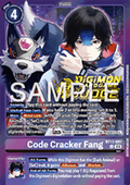 Code Cracker Fang (BT17-091) - Judge Promos (Alternative Art) [JP-BT17-091]