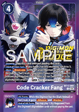 Code Cracker Fang (BT17-091) - Judge Promos (Alternative Art) [JP-BT17-091]