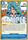 You Can't Take Our King This Early in the Game. (OP08-054) - Promos: Two Legends (Common) [OP08P-054]