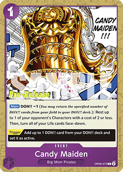 Candy Maiden (OP08-075) - Promos: Two Legends (Common) [OP08P-075]