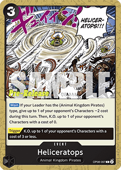 Heliceratops (OP08-097) - Promos: Two Legends (Common) [OP08P-097]