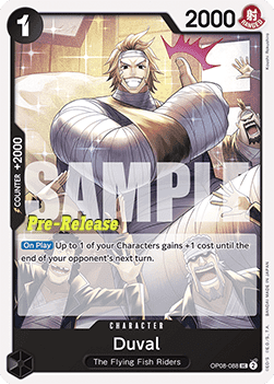 Duval (OP08-088) - Promos: Two Legends (Uncommon) [OP08P-088]