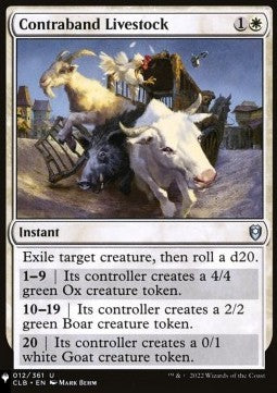 Contraband Livestock - Mystery Booster 2: Reprints from Across Magic's History (Uncommon)