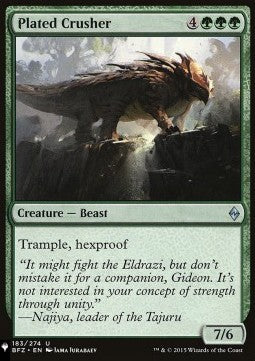 Plated Crusher - Mystery Booster 2: Reprints from Across Magic's History (Uncommon)