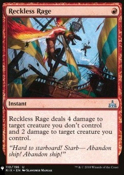 Reckless Rage - Mystery Booster 2: Reprints from Across Magic's History (Uncommon)