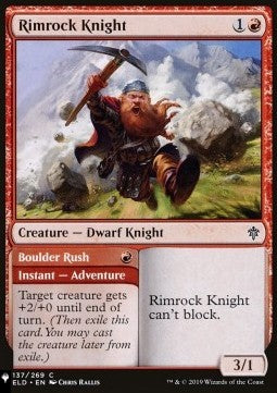 Rimrock Knight // Boulder Rush - Mystery Booster 2: Reprints from Across Magic's History (Common)