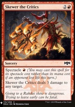 Skewer the Critics - Mystery Booster 2: Reprints from Across Magic's History (Common)