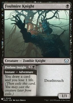 Foulmire Knight // Profane Insight - Mystery Booster 2: Reprints from Across Magic's History (Uncommon)