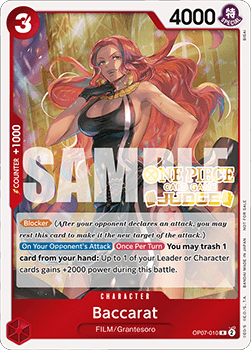 Baccarat (OP07-010) - Judge Promos (Rare) [JDG-OP07-010]