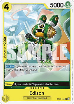 Edison (OP07-100) (V.1) - Unnumbered Promos (Common) [UP-OP07-100]