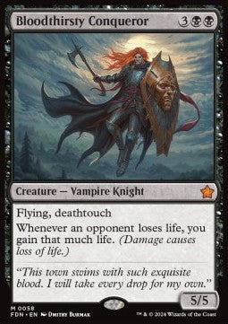 Bloodthirsty Conqueror - Magic: The Gathering Foundations (Mythic) [FDN-58]