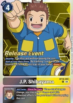 J.P. Shibayama (BT18-091) - Promos: Special Booster Ver 2.0 (Rare) [SB2.0P-BT18-091]