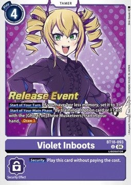 Violet Inboots (BT18-093) - Promos: Special Booster Ver 2.0 (Uncommon) [SB2.0P-BT18-093]