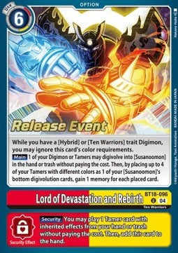 Lord of Devastation and Rebirth (BT18-096) - Promos: Special Booster Ver 2.0 (Uncommon) [SB2.0P-BT18-096]