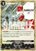 Barrier!! (OP04-095) (V.2) - The Best (Common) [PRB01-OP04-095]