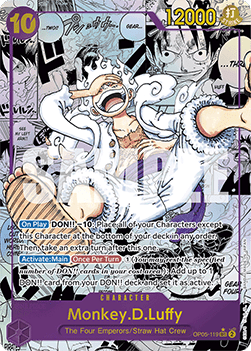 Monkey.D.Luffy (OP05-119) (V.3) - The Best (Manga Rare) [PRB01-OP05-119]