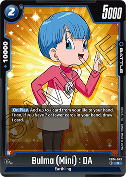 Bulma (Mini) : DA (FB04-043)  (V.1 - Rare) - Ultra Limit [Fusion World] (Rare) [FB04-043]