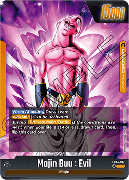 Majin Buu : Evil // Majin Buu : Evil (FB04-077)  (V.1 - Leader) - Ultra Limit [Fusion World] (Leader) [FB04-077]