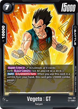 Vegeta : GT (FB04-120) - Ultra Limit [Fusion World] (Uncommon) [FB04-120]
