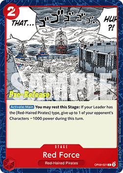 Red Force (OP09-021) - Promos: Emperors in the New World (Common) [OP09P-021]