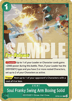 Soul Franky Swing Arm Boxing Solid (OP09-041) - Promos: Emperors in the New World (Common) [OP09P-041]
