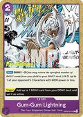 Gum-Gum Lightning (OP09-077) - Promos: Emperors in the New World (Uncommon) [OP09P-077]