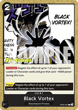 Black Vortex (OP09-097) - Promos: Emperors in the New World (Common) [OP09P-097]