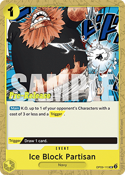 Ice Block Partisan (OP09-115) - Promos: Emperors in the New World (Uncommon) [OP09P-115]