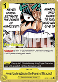 Never Underestimate the Power of Miracles!! (OP09-116) - Promos: Emperors in the New World (Common) [OP09P-116]