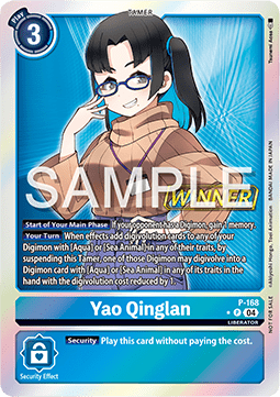 Yao Qinglan (P-168) - Official Tournament Pack Events (Alternative Art) [OTPE-P-168]
