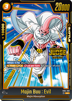Majin Buu : Evil (FB04-092) - Judge Promos [Fusion World] (Rare) [JPFW-FB04-092]