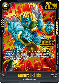 General Rilldo (FB04-125) - Judge Promos [Fusion World] (Rare) [JPFW-FB04-125]