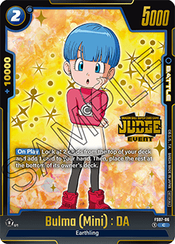 Bulma(Mini) : DA (FS07-06) - Judge Promos [Fusion World] (Common) [JPFW-FS07-06]