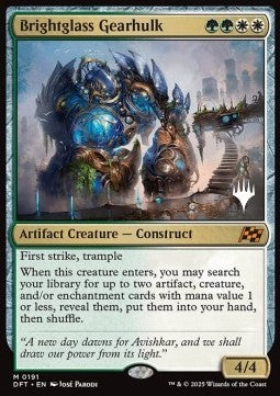 Brightglass Gearhulk (V.2) - Aetherdrift: Promos (Mythic) [PDFT-191]