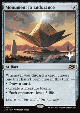 Monument to Endurance (V.2) - Aetherdrift: Promos (Rare) [PDFT-237]