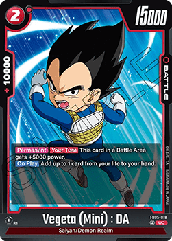 Vegeta (Mini) : DA (FB05-018) - New Adventure [Fusion World] (Uncommon) [FB05-018]