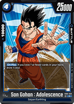 Son Gohan : Adolescence (FB05-033) - New Adventure [Fusion World] (Rare) [FB05-033]