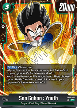 Son Gohan : Youth (FB05-054)  (V.1 - Super Rare) - New Adventure [Fusion World] (Super Rare) [FB05-054]