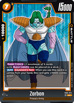 Zarbon (FB05-074) - New Adventure [Fusion World] (Uncommon) [FB05-074]