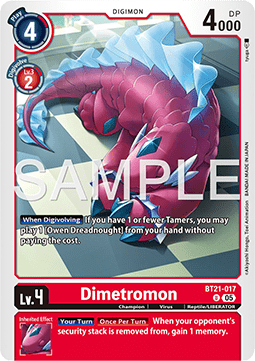 Dimetromon (BT21-017) - World Convergence (Uncommon) [BT-21-017]