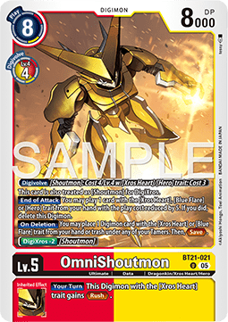 OmniShoutmon (BT21-021) - World Convergence (Uncommon) [BT-21-021]