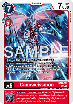 Canoweissmon (BT21-022) - World Convergence (Uncommon) [BT-21-022]