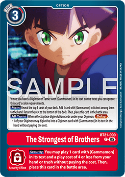 The Strongest of Brothers (BT21-090) - World Convergence (Common) [BT-21-090]